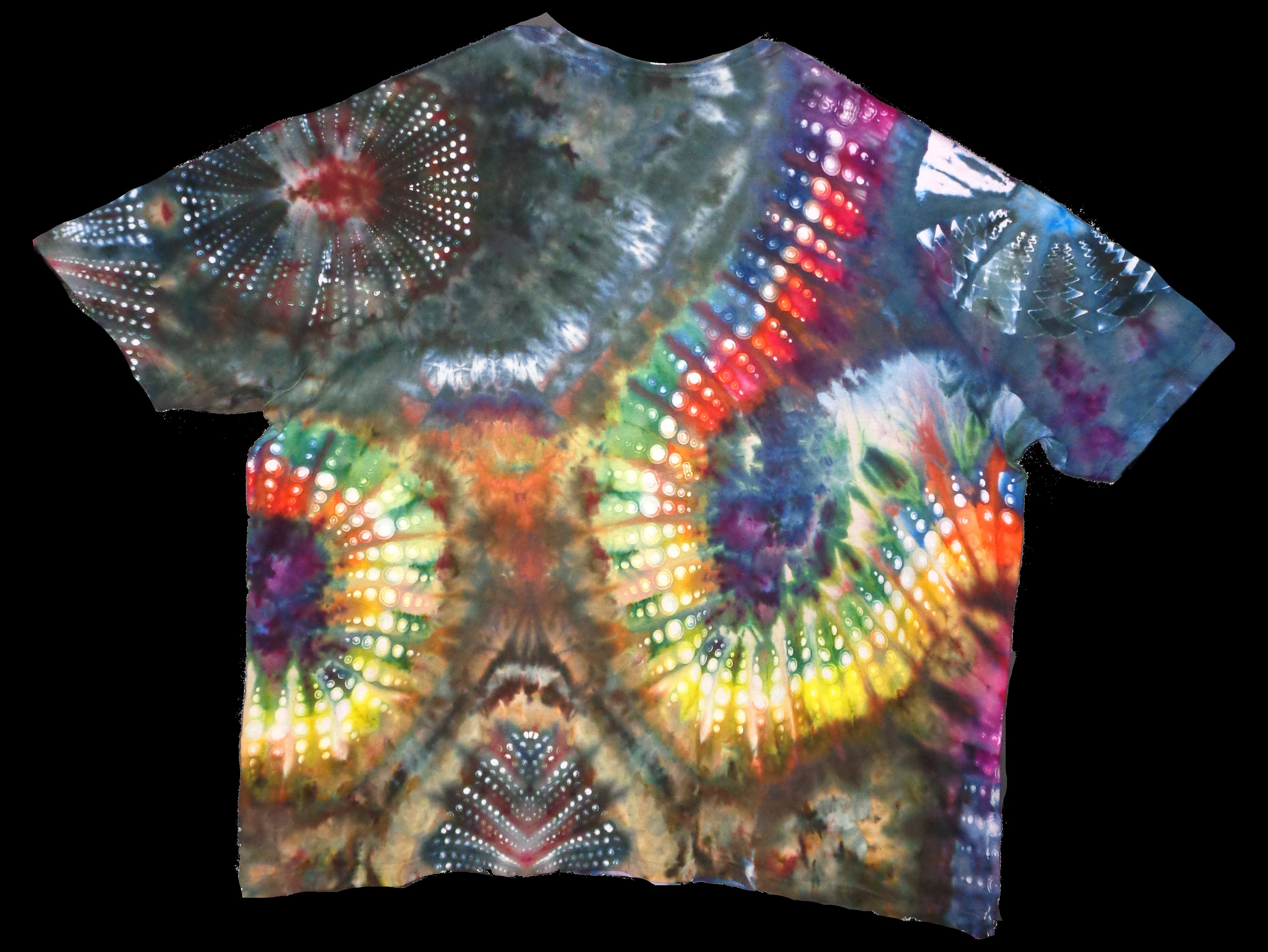 Dyenied #133 6XL DUAL SIDED Combed Ringspun T-Shirt  LAT 6901 MANDALAS. GALAXY