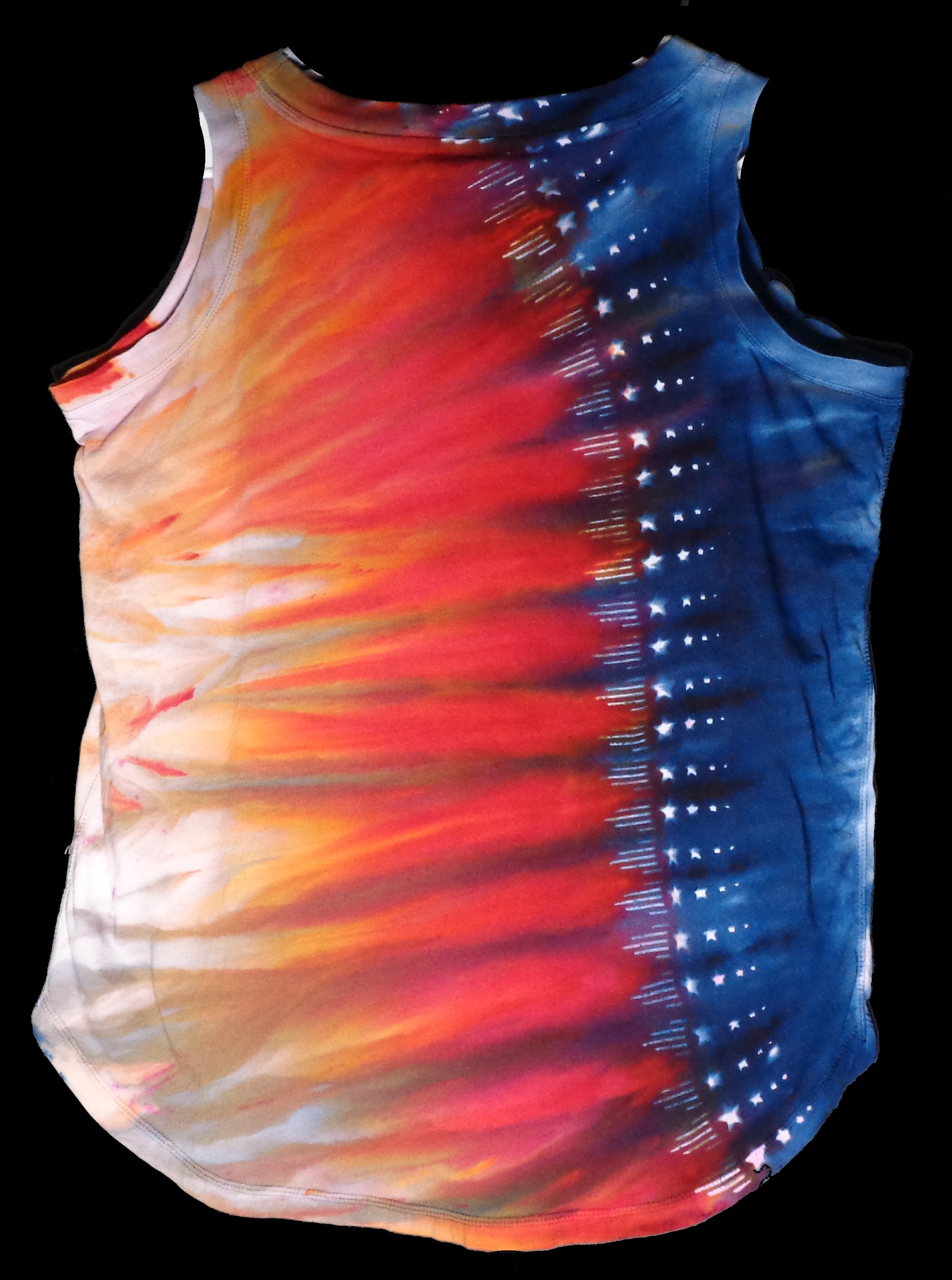 Dyenied #200 XL Ladies Tank Top STARS AND STRIPES