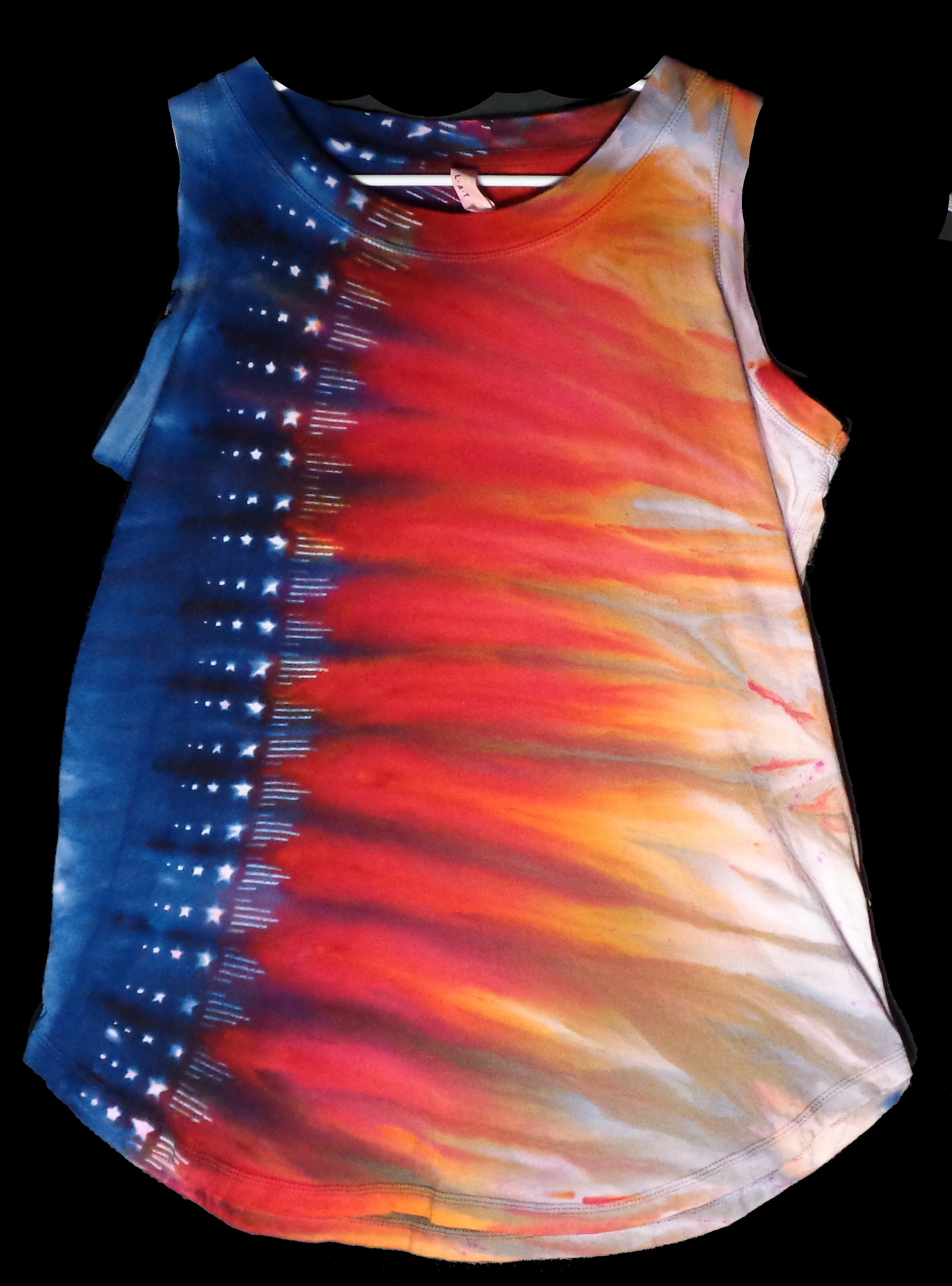 Dyenied #200 XL Ladies Tank Top STARS AND STRIPES