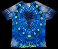Dyenied #230 3XL DUAL SIDED Bamboo (F) Dots Mandala, with OUTER RING (UV). Dots arms. (B)  DOTS GALAXY
