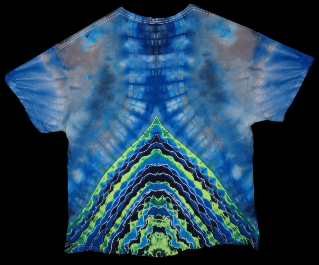 Dyenied #231 3XL DUAL SIDED Gildan Hammer (F) MANDALA, OUTER RING (UV), (A) SLOTS MANDALA, (B) SQ GALAXY