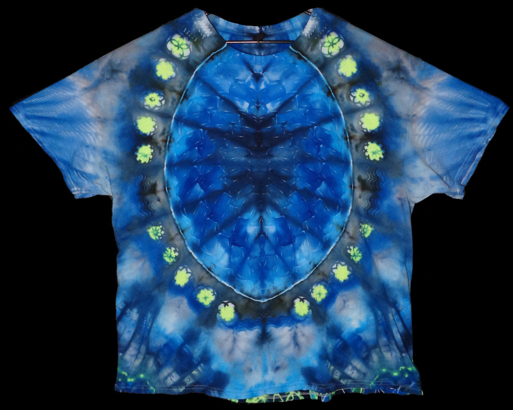 Dyenied #231 3XL DUAL SIDED Gildan Hammer (F) MANDALA, OUTER RING (UV), (A) SLOTS MANDALA, (B) SQ GALAXY