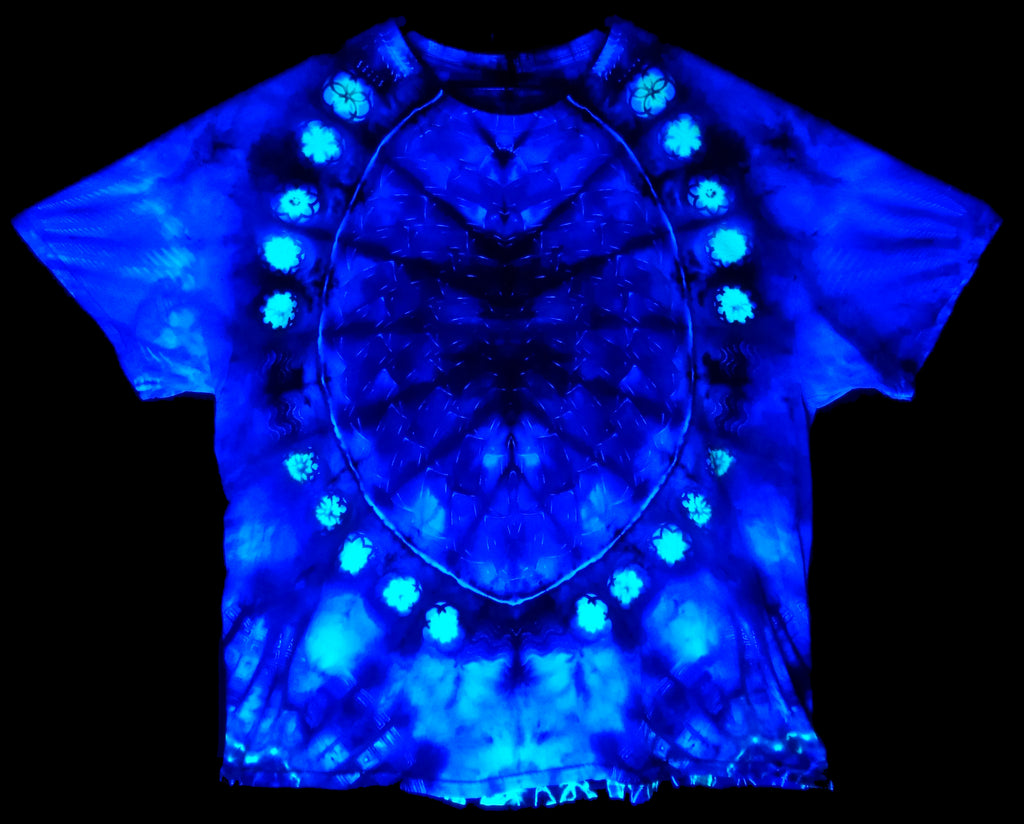 Dyenied #231 3XL DUAL SIDED Gildan Hammer (F) MANDALA, OUTER RING (UV), (A) SLOTS MANDALA, (B) SQ GALAXY