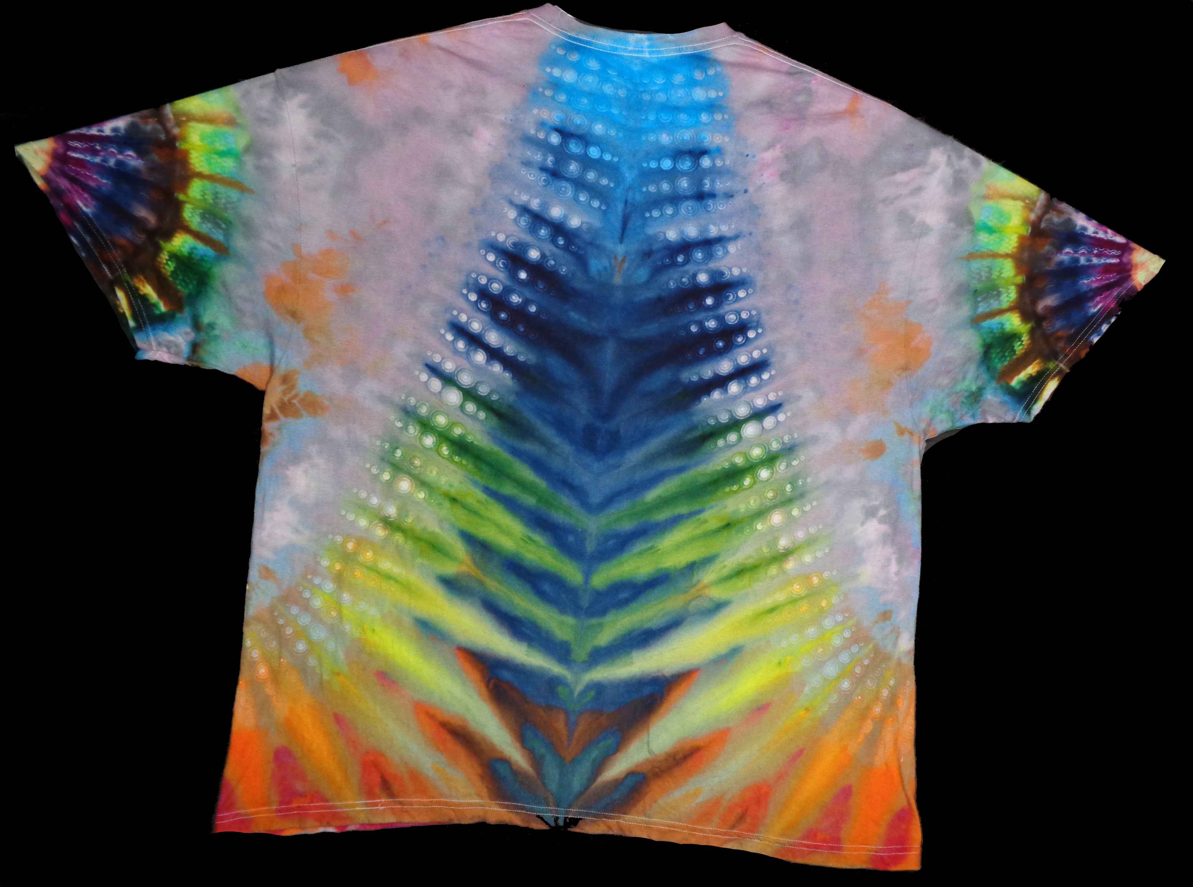 Dyenied #236 4XL DUAL SIDED Gildan Hammer (F) Multi Mandala, (B>F) Galaxy, (A) multi Mandala (UV)