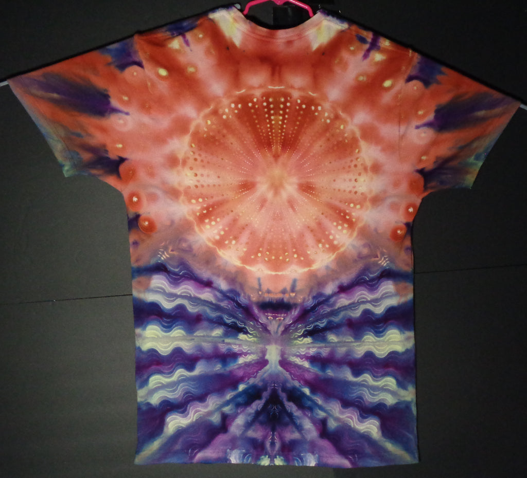 Dyenied #255 L Combed Ringspun DUAL MANDALAS (UV)
