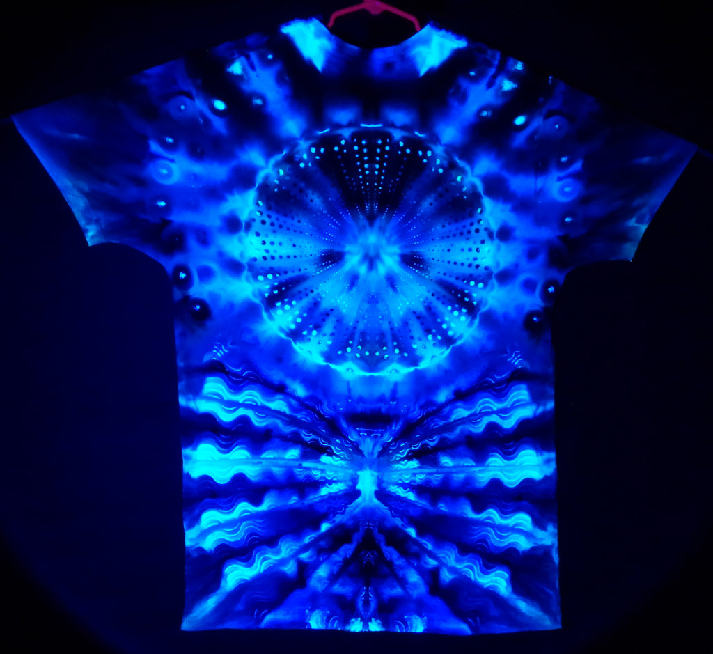 Dyenied #255 L Combed Ringspun DUAL MANDALAS (UV)