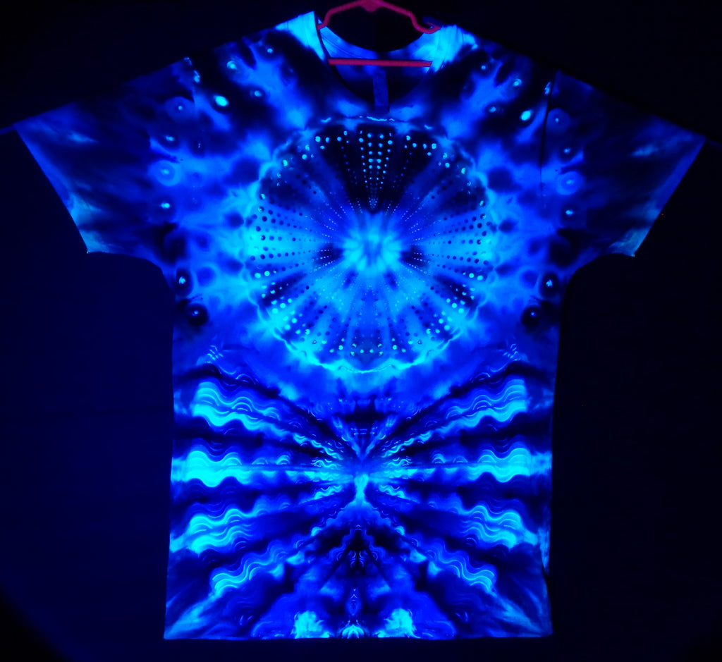 Dyenied #255 L Combed Ringspun DUAL MANDALAS (UV)