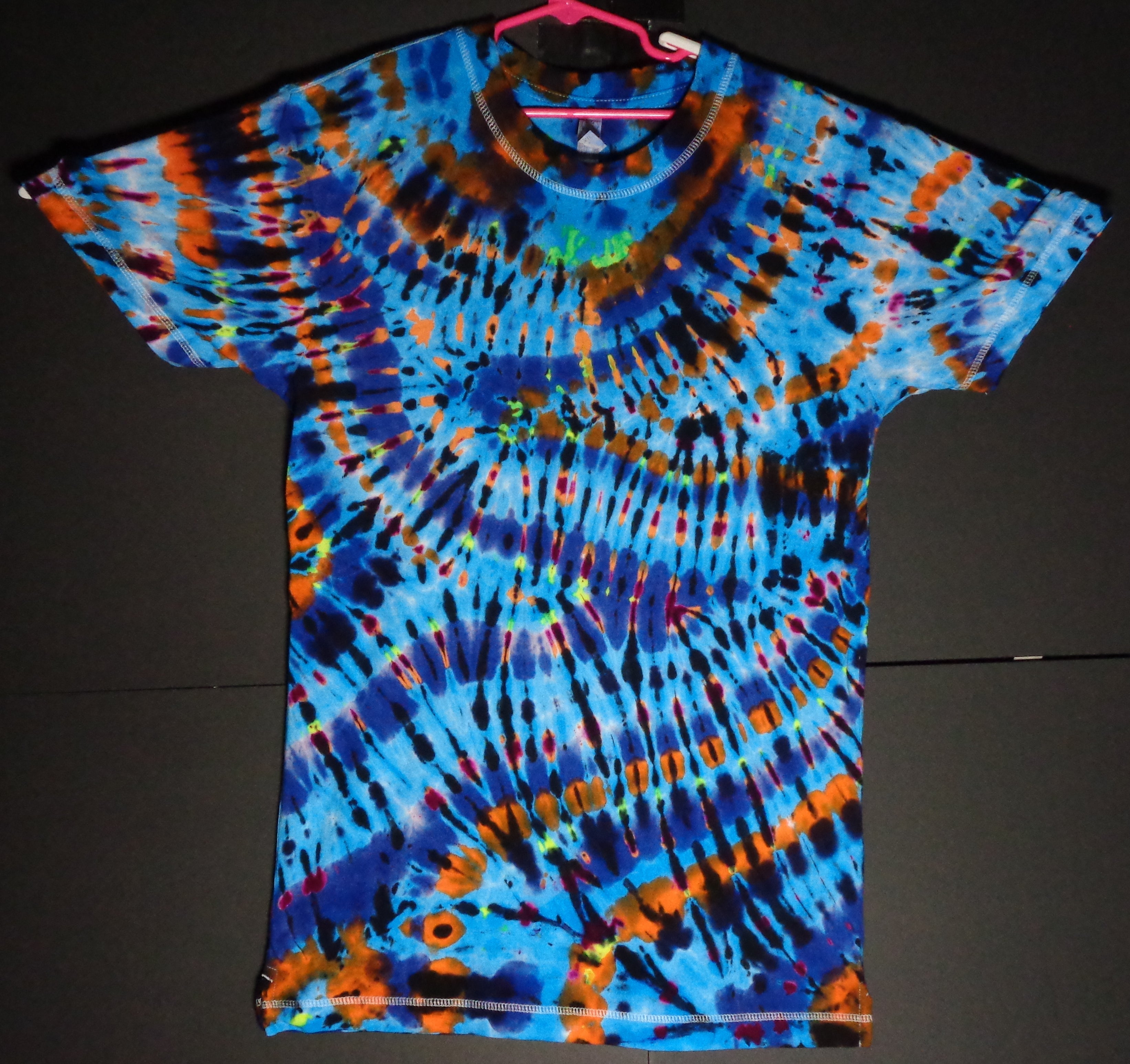 Dyenied #295 S Bamboo TRIPLE SWITCHBACK Neck Spiral (UV)