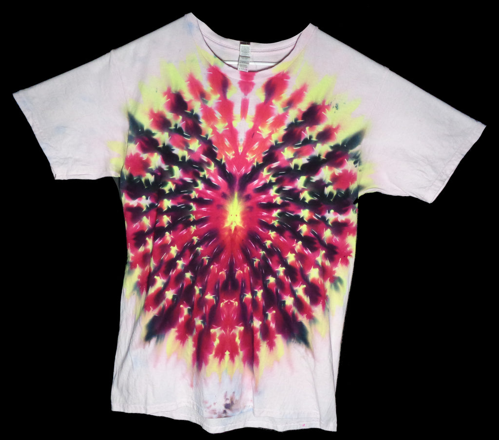 Tie Dyenied #311 Large Gildan Ultra PFD MANDALA (UV)