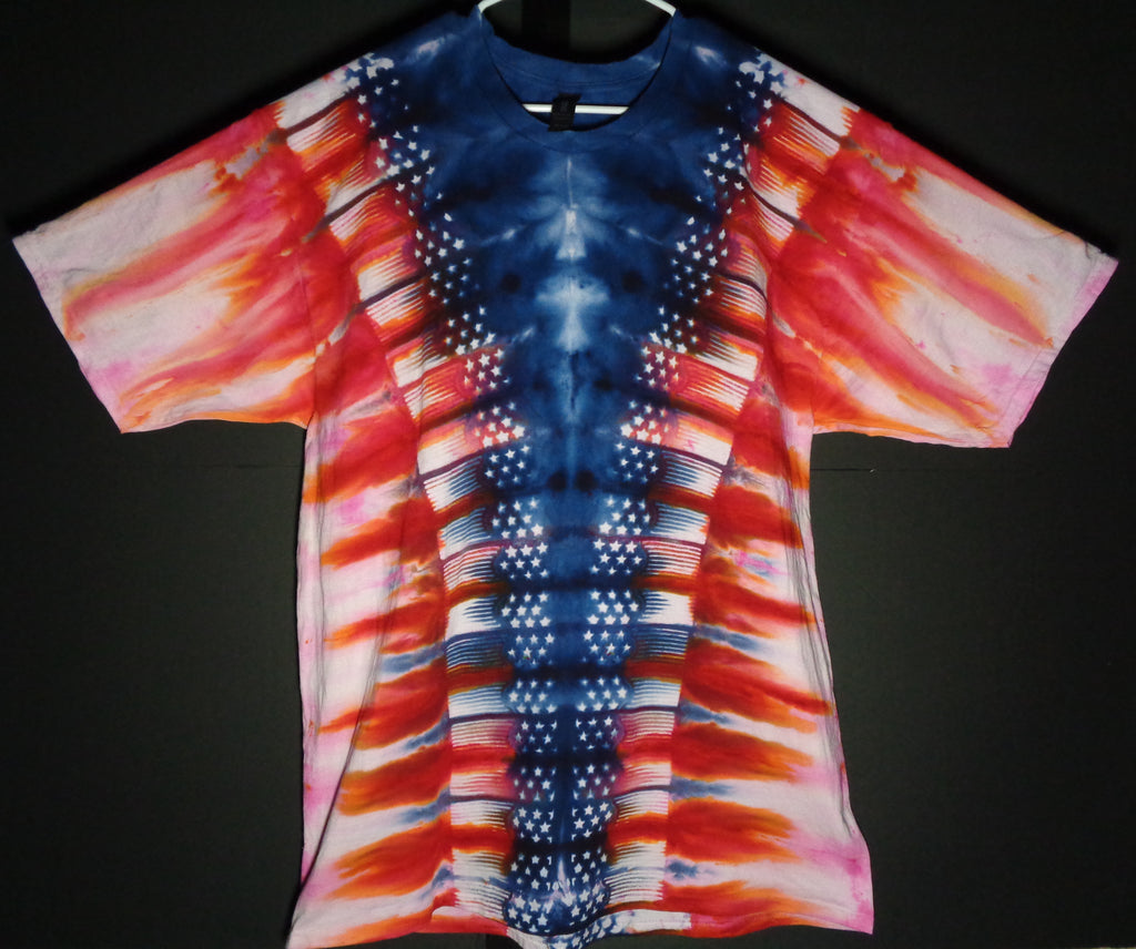 Tie Dyenied #315 2X Large Gildan Ultra PFD STARS AND STRIPES