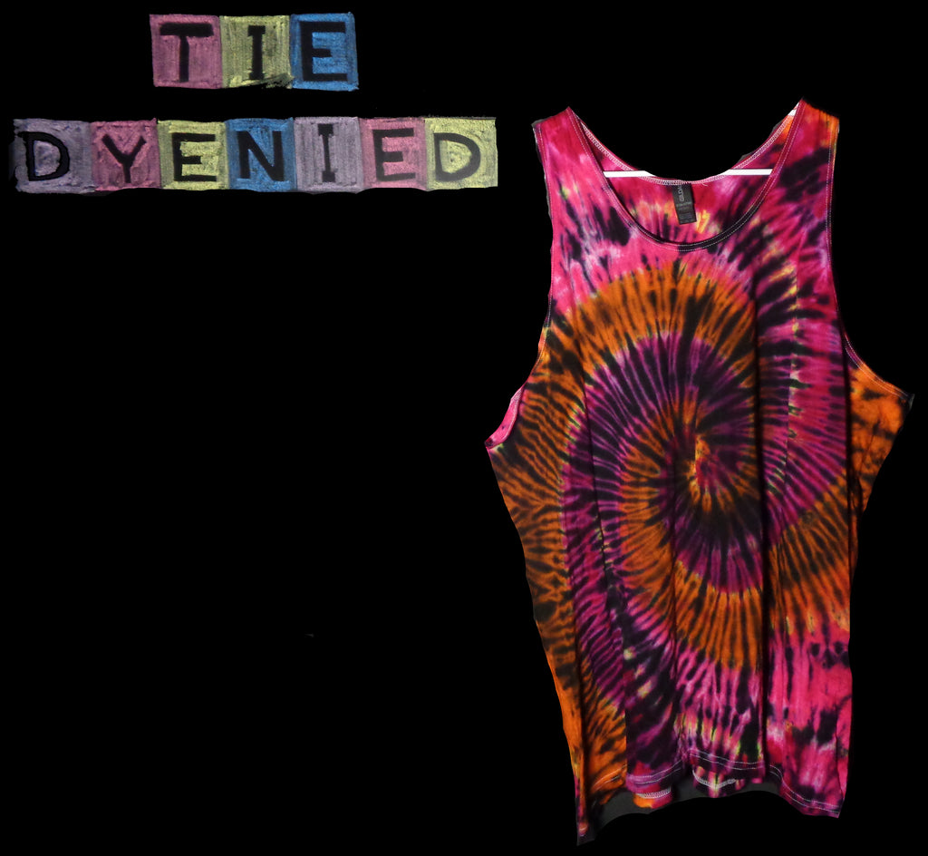 Tie Dyenied #359  2X-Large Gildan Tank Top SPIRAL