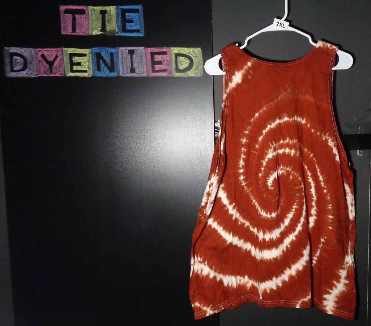 Tie Dyenied #364  2X-Large Gildan Tank Top SPIRAL