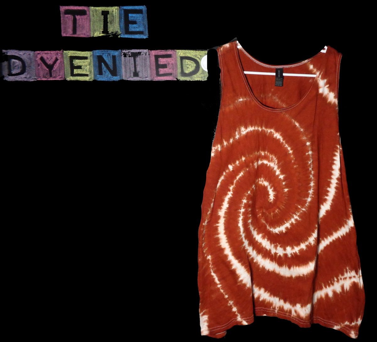 Tie Dyenied #364  2X-Large Gildan Tank Top SPIRAL