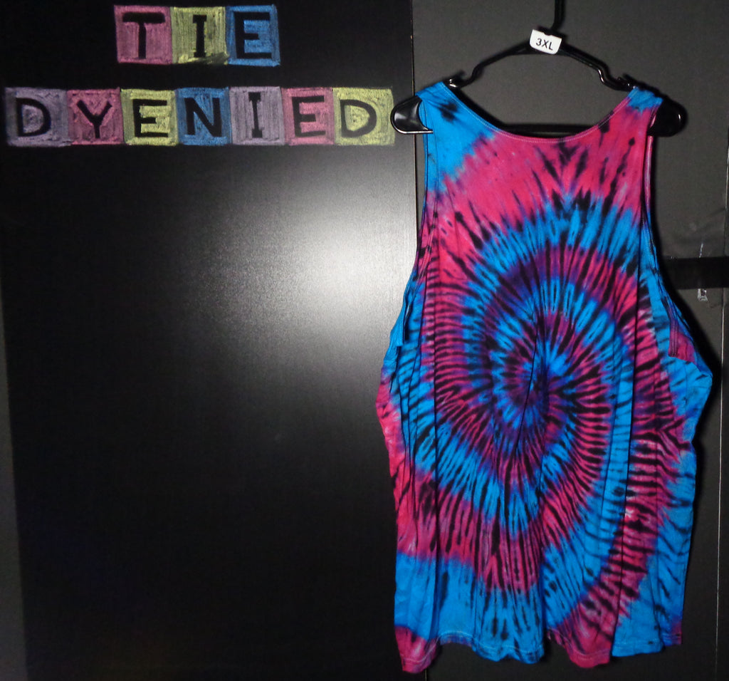 Tie Dyenied #368  3X-Large Gildan Tank Top SPIRAL