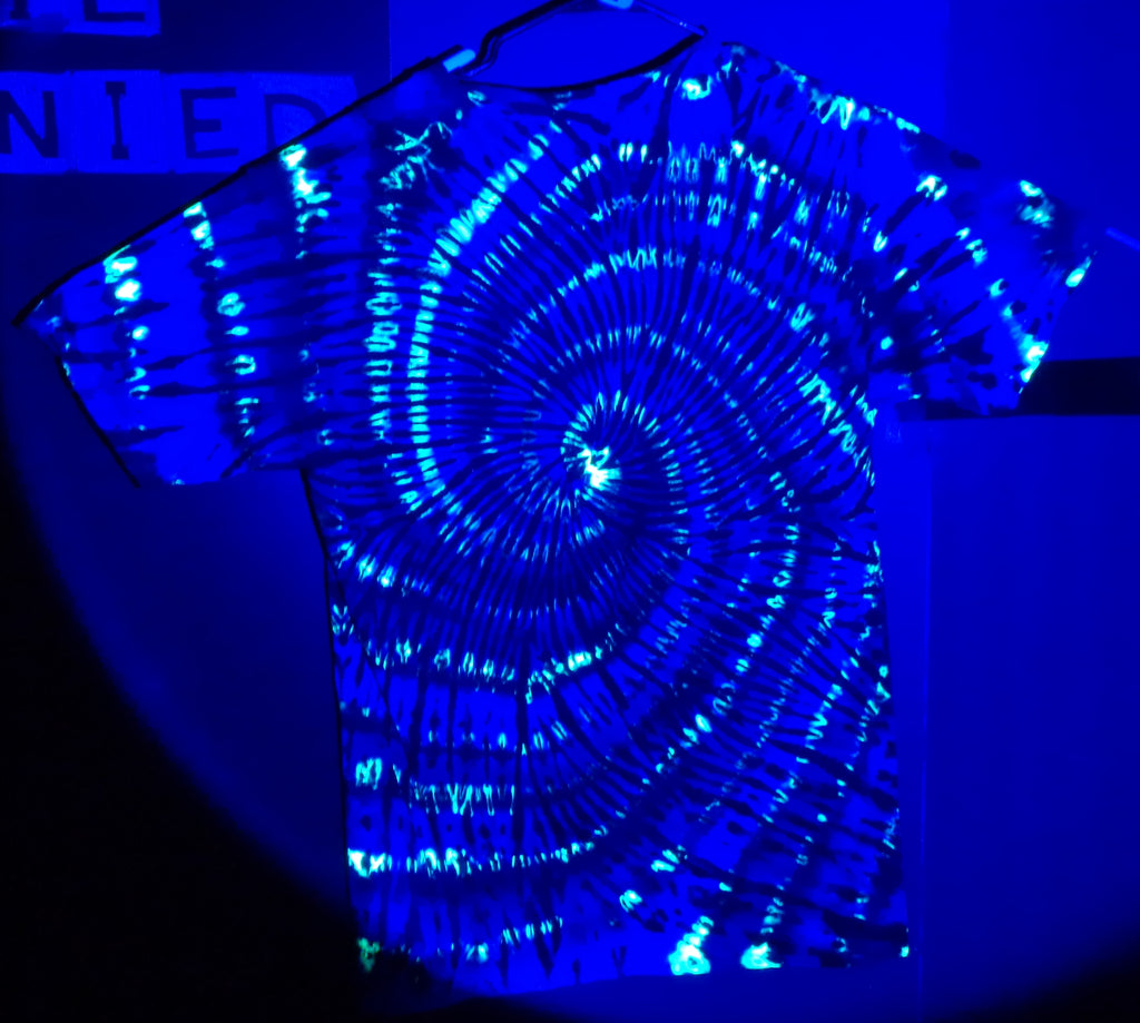 Tie Dyenied #369  Large Gildan Ultra PFD Spiral (UV)