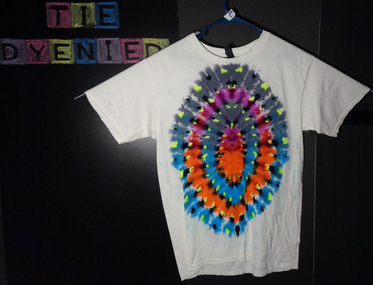 Tie Dyenied #370 Large Gildan Ultra PFD MANDALA (UV)