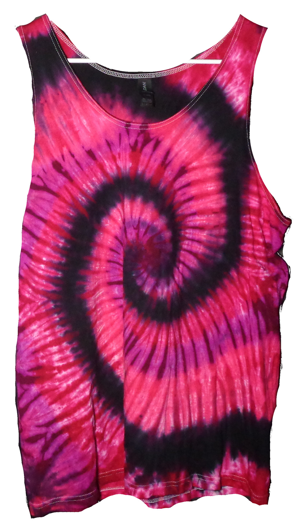 Tie Dyenied #378  Large Gildan Tank Top SPIRAL