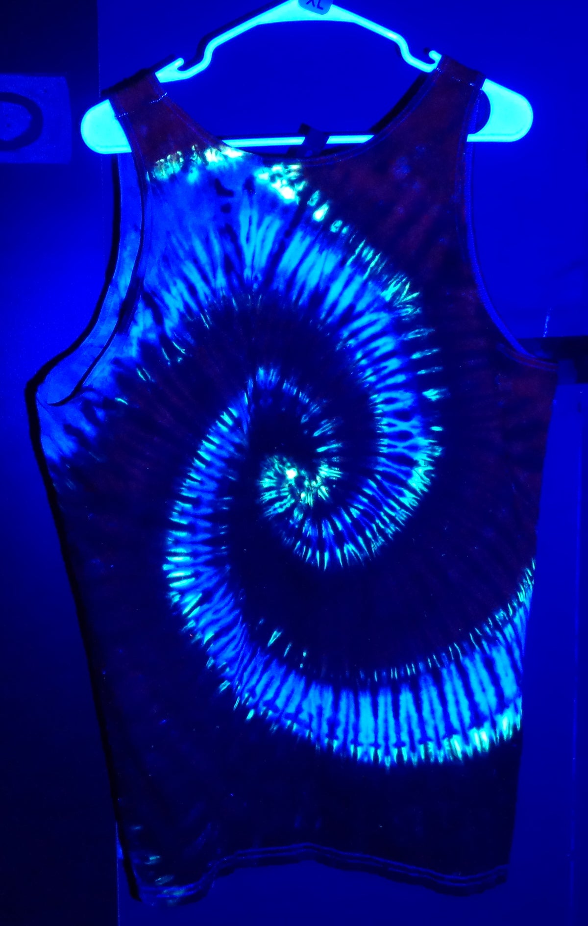 Tie Dyenied #380  X-Large Gildan Tank Top SPIRAL (UV)