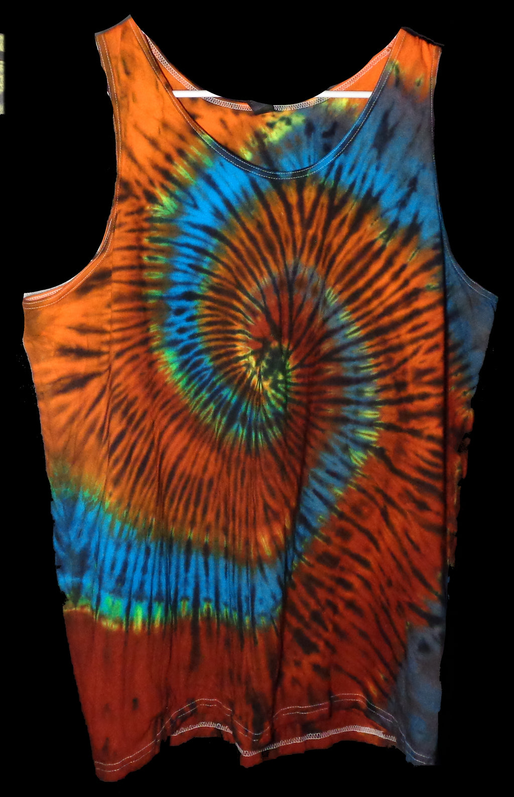 Tie Dyenied #380  X-Large Gildan Tank Top SPIRAL (UV)