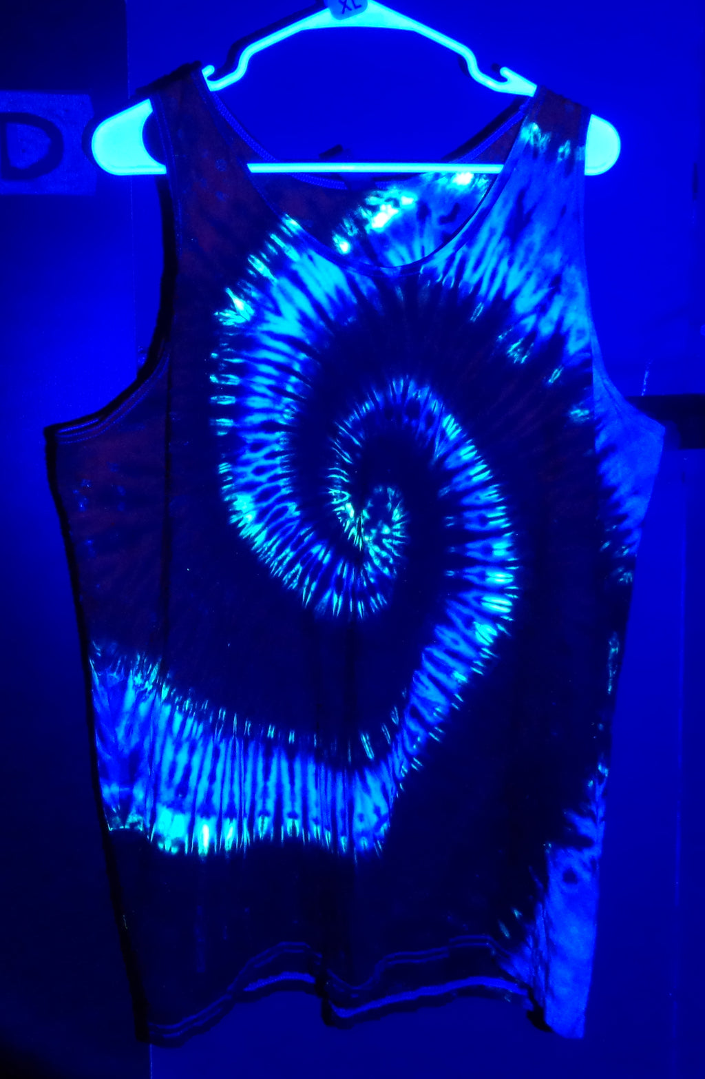 Tie Dyenied #380  X-Large Gildan Tank Top SPIRAL (UV)