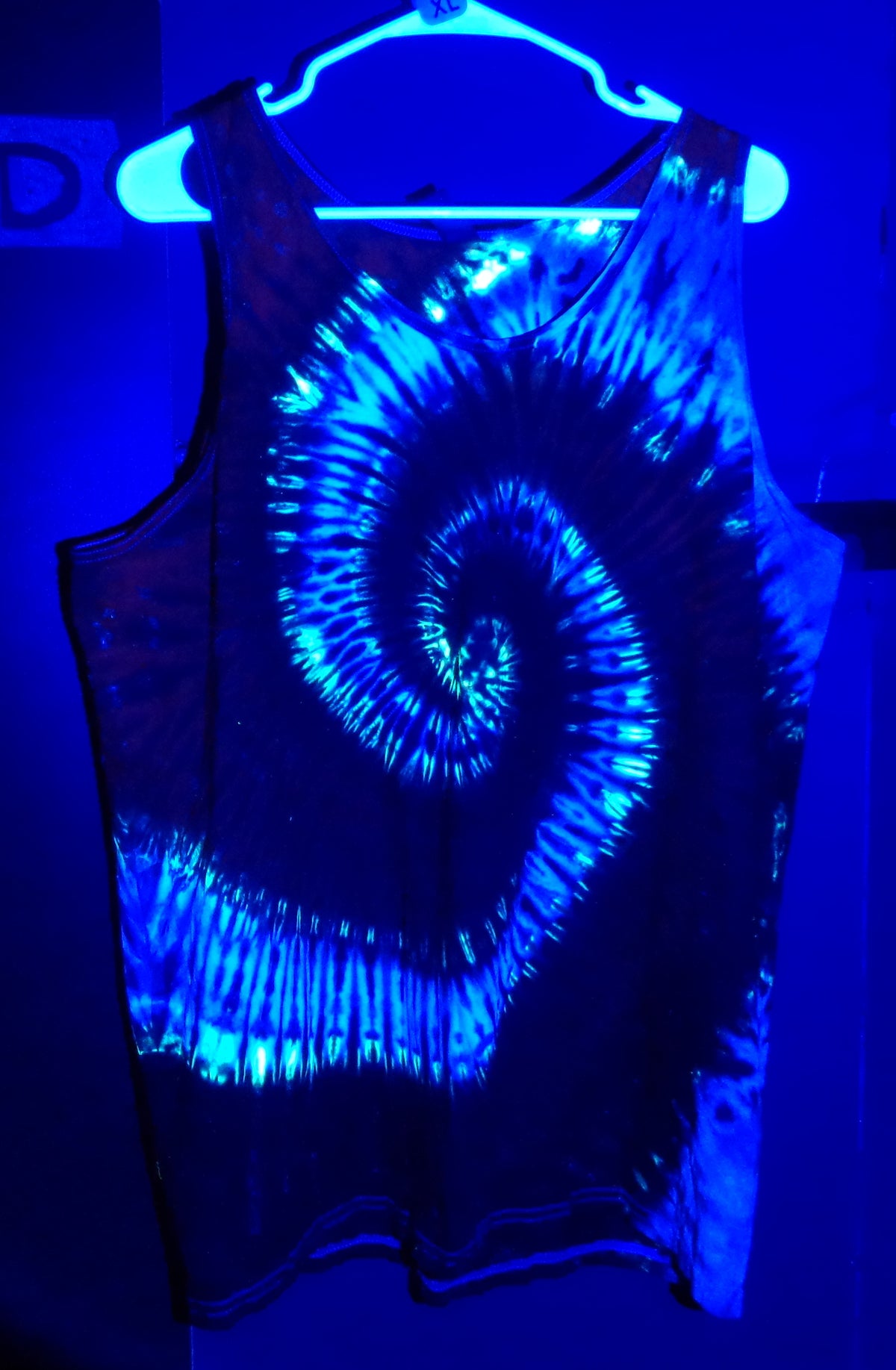Tie Dyenied #380  X-Large Gildan Tank Top SPIRAL (UV)