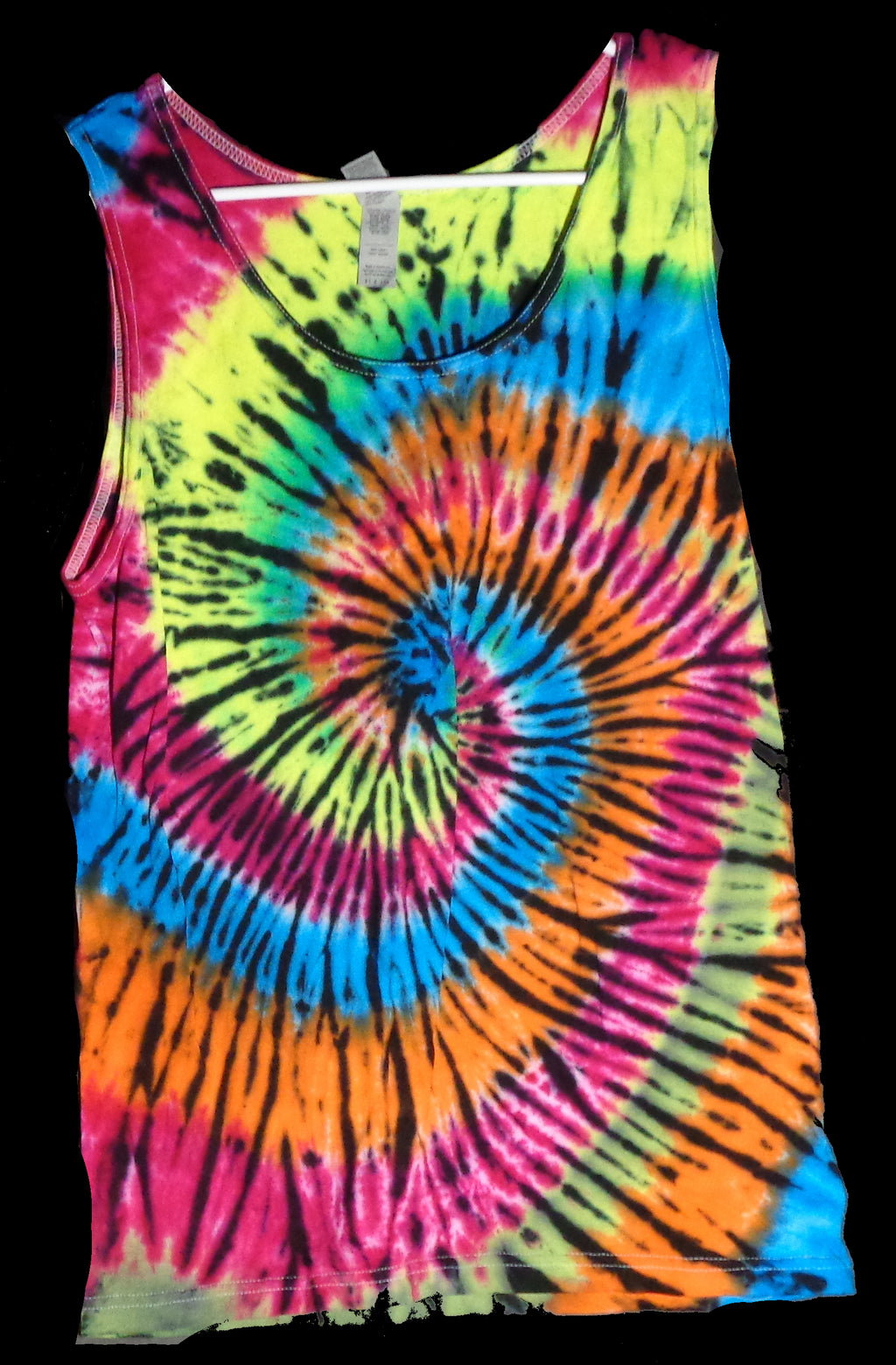 Tie Dyenied #401  Small Gildan Tank Top SPIRAL