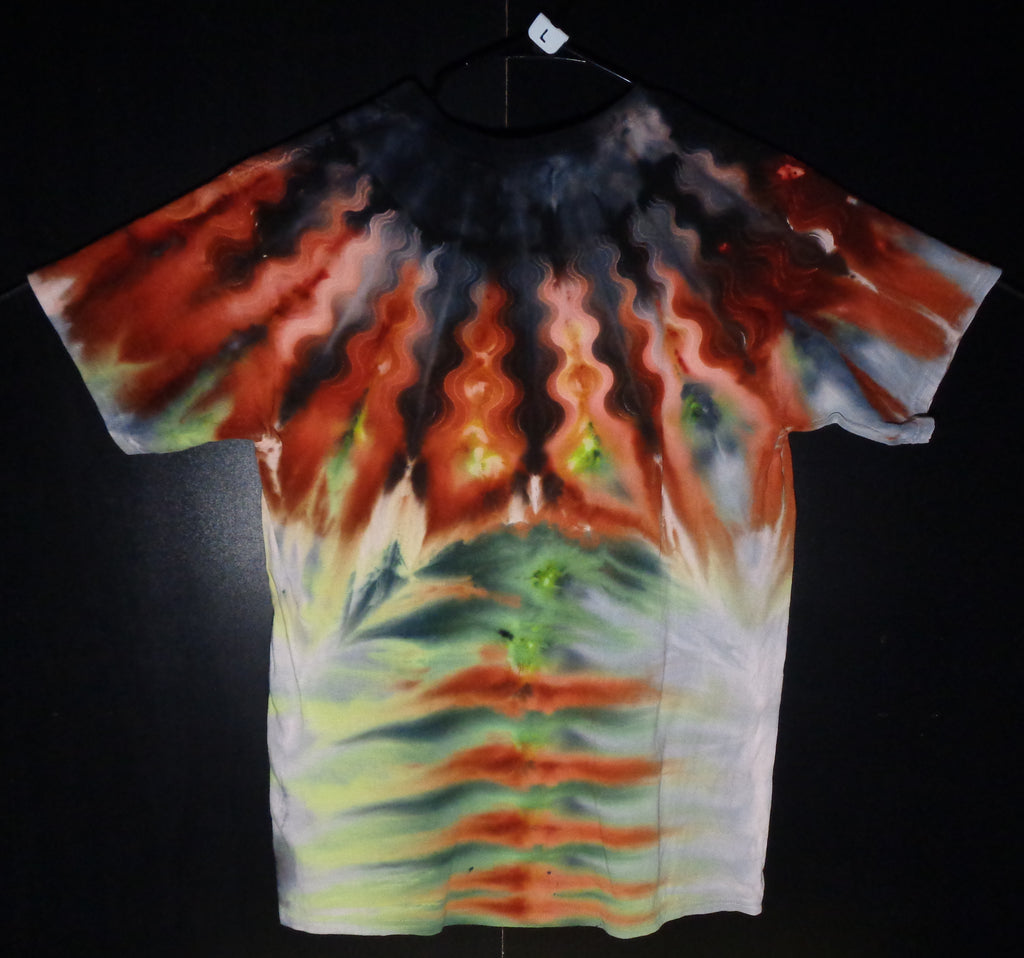 Tie Dyenied #420 Large Gildan Ultra PFD NECK MANDALA (UV)