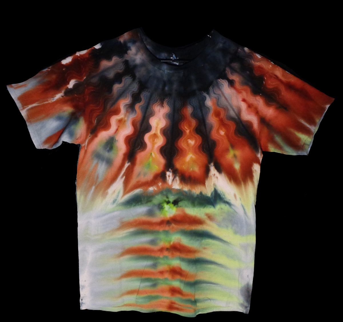 Tie Dyenied #420 Large Gildan Ultra PFD NECK MANDALA (UV)