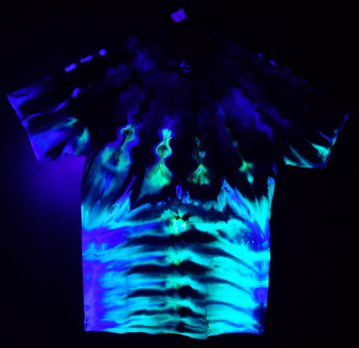 Tie Dyenied #420 Large Gildan Ultra PFD NECK MANDALA (UV)