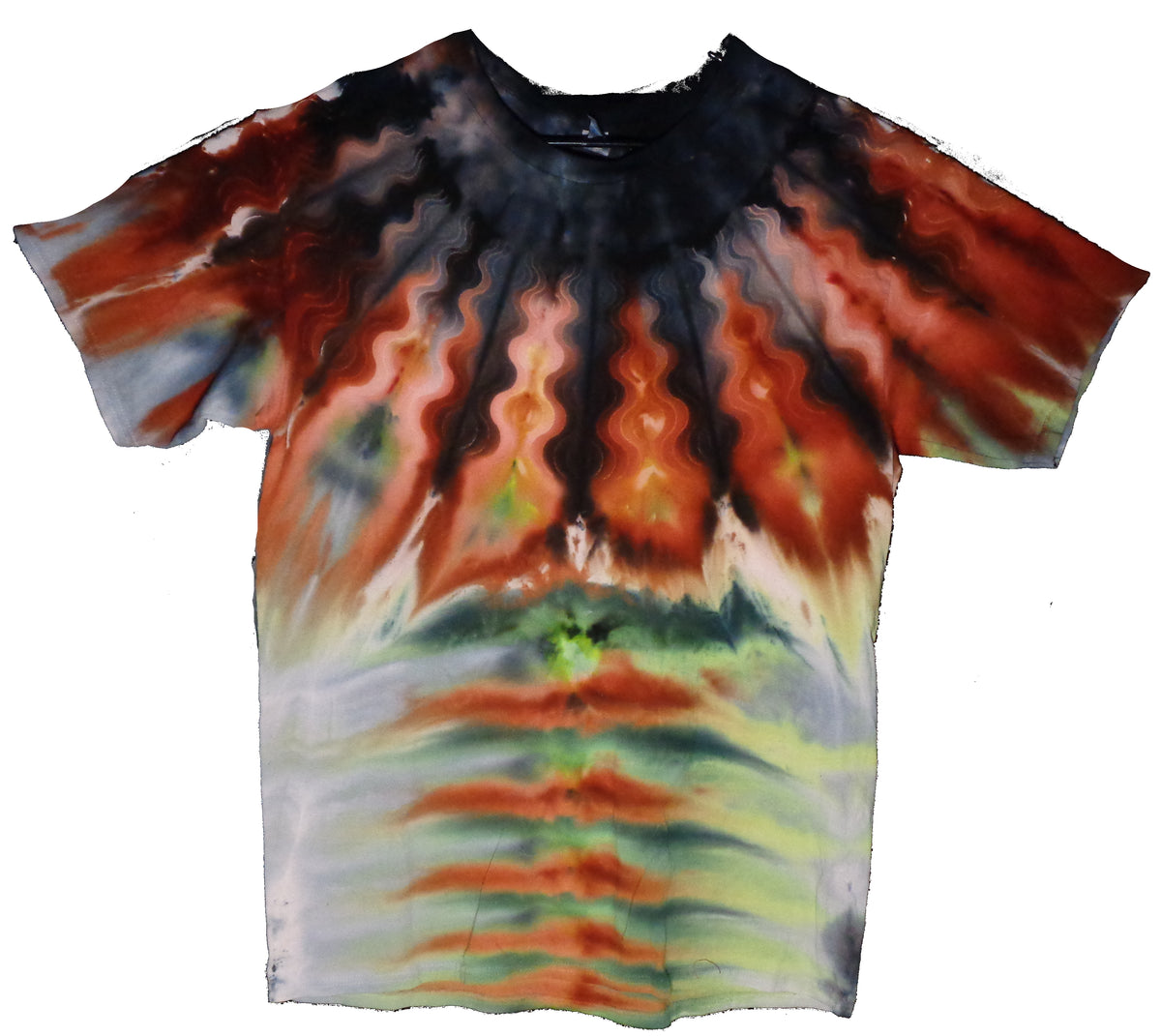 Tie Dyenied #420 Large Gildan Ultra PFD NECK MANDALA (UV)