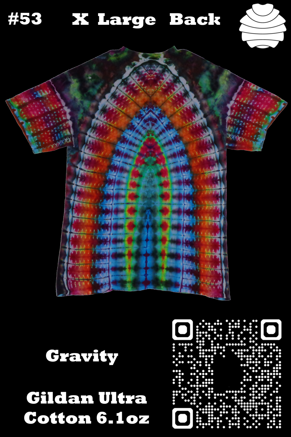 Tie Dyenied #53 XL TRI v1 Gravity v2 Tie Dye Shirt