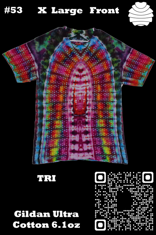 Tie Dyenied #53 XL TRI v1 Gravity v2 Tie Dye Shirt