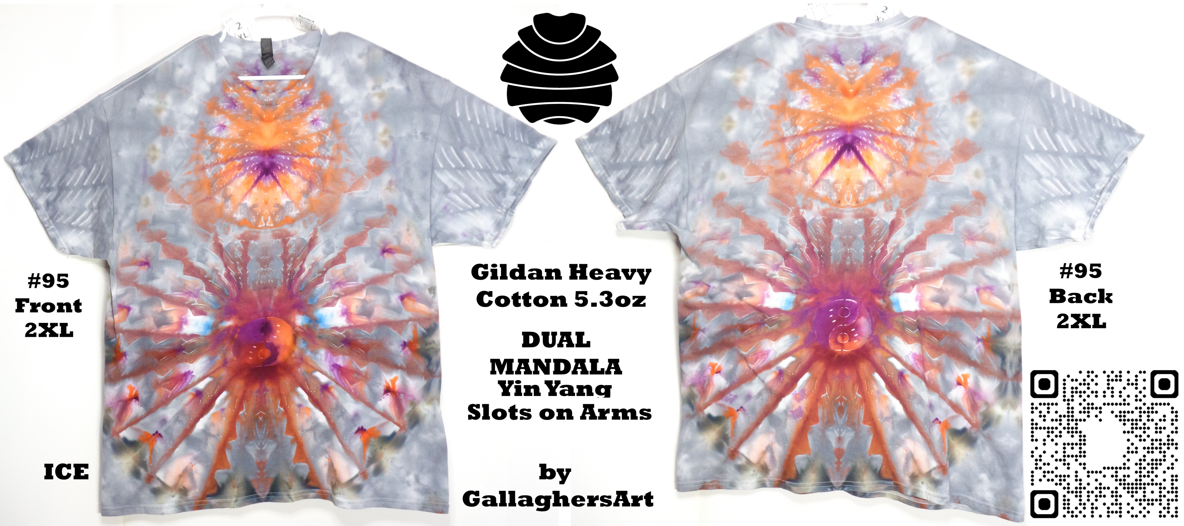Dyenied #95 2XL Gildan Heavy 2x MANDLA, YIN-YANG