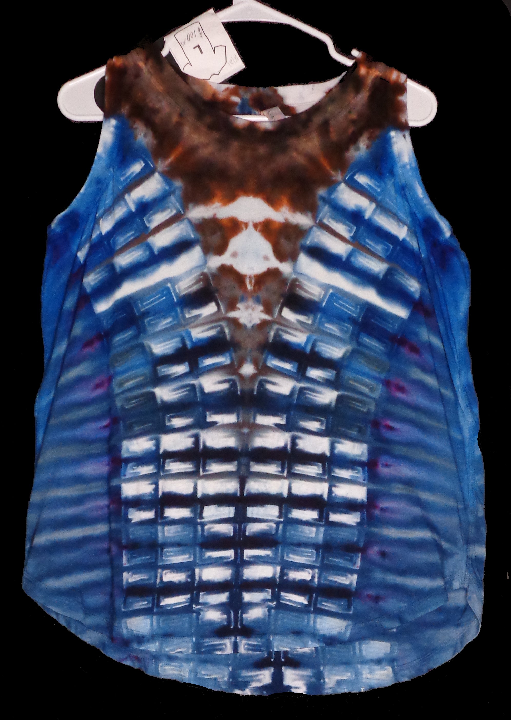 Dyenied #121 L Ladies Tank Top SPIRALS
