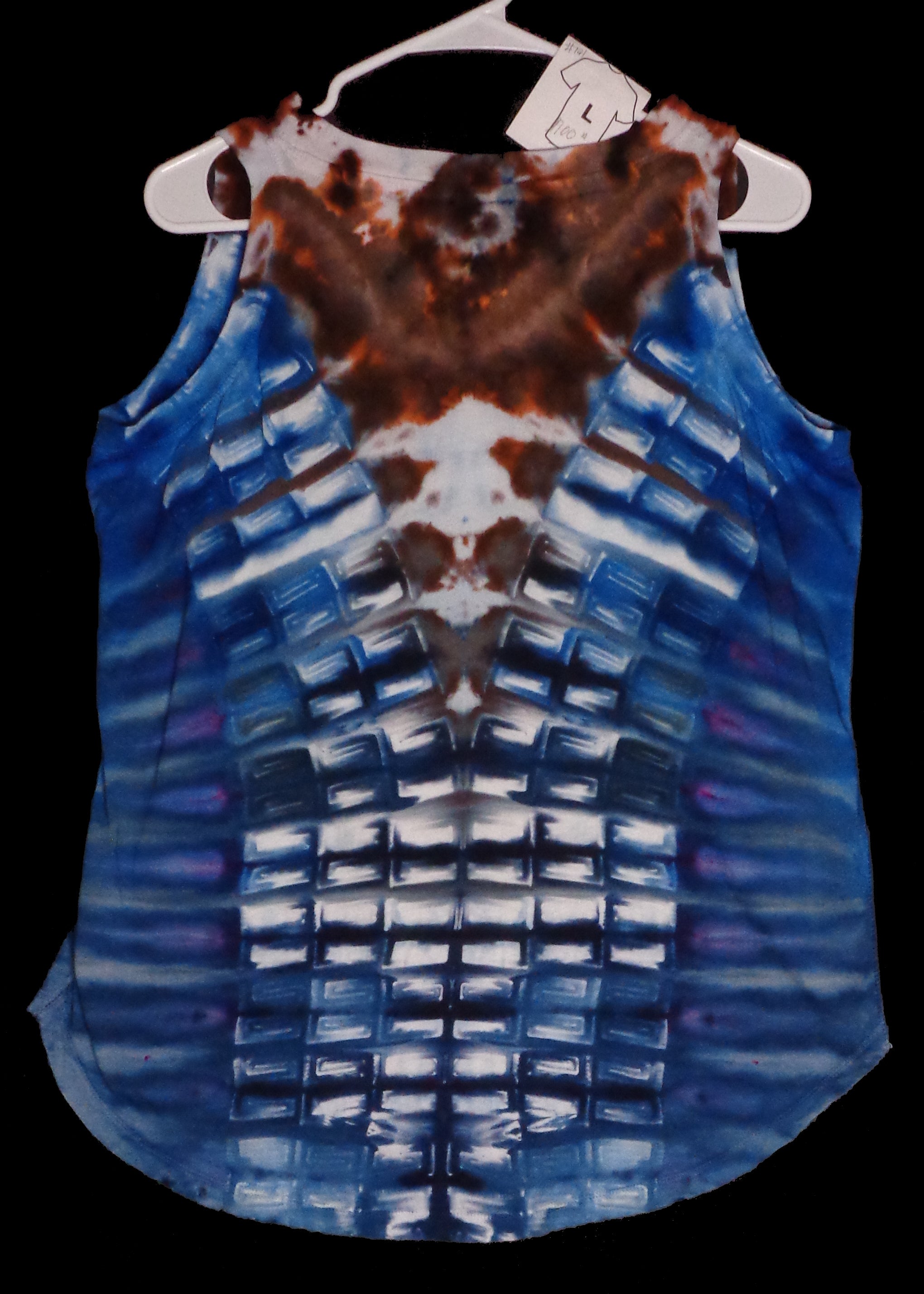Dyenied #121 L Ladies Tank Top SPIRALS