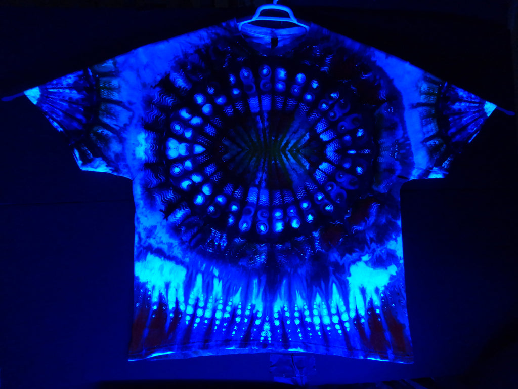 Dyenied #236 4XL DUAL SIDED Gildan Hammer (F) Multi Mandala, (B>F) Galaxy, (A) multi Mandala (UV)