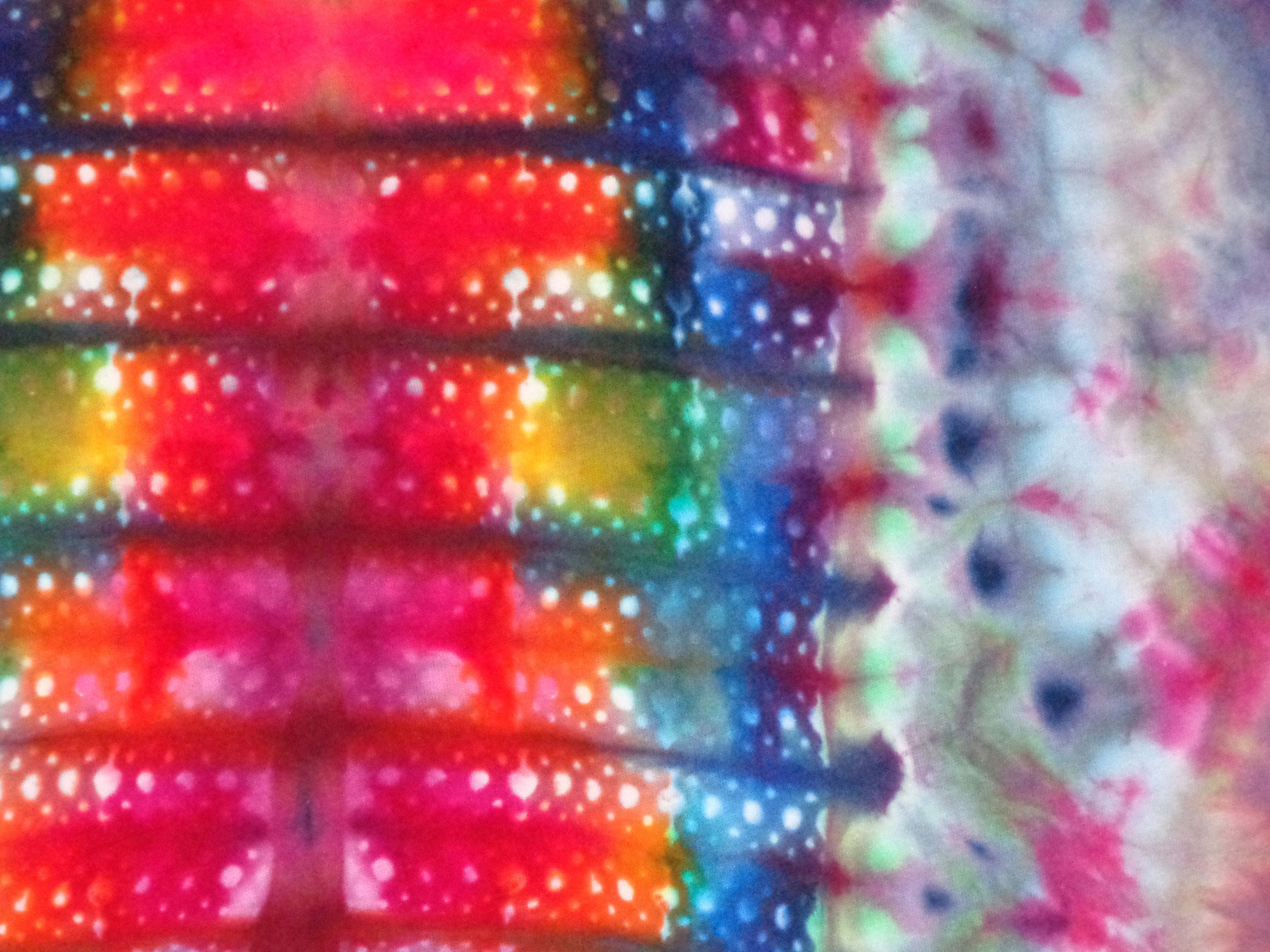 Dyenied #35 XL DUAL SIDED Gildan Ultra PFD MANDALA (f), DOTS (b)