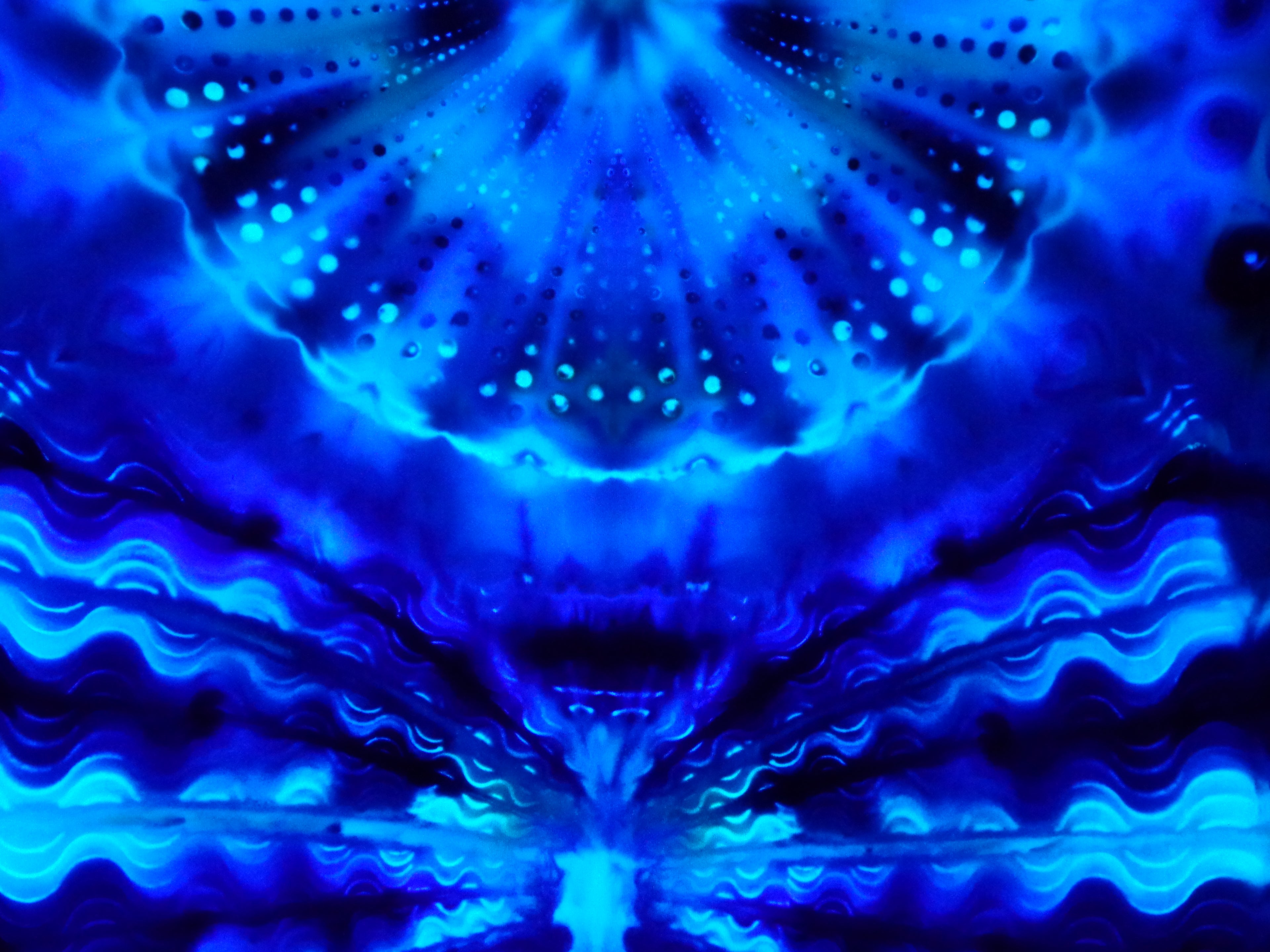 Dyenied #255 L Combed Ringspun DUAL MANDALAS (UV)